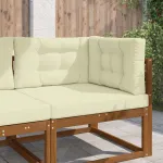 Perna pentru canapea de exterior 3 pcs Crem Poliester GartenMobel Dekor