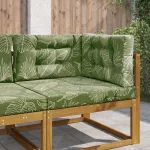 Perna pentru canapea de exterior 3 pcs Design cu frunze GartenMobel Dekor
