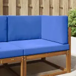 Perna pentru canapea de exterior 3 pcs Turcoaz Poliester GartenMobel Dekor