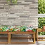 Perna pentru canapea de exterior colorat 80 x 80 x 8 cm GartenMobel Dekor