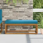 Perna de Șezut pentru Exterior Albastru regal 111,5 x 40 x 8 cm GartenMobel Dekor