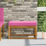 Pernă pentru șezut Roz 80 x 40 x 8 cm 100% Polyester GartenMobel Dekor