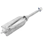 Ancoră pliabilă argintie 12 kg, fontă galvanizată la cald GartenMobel Dekor