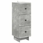 Dulap cu sertare Gri Beton 33 x 34,5 x 90 cm Lemn prelucrat GartenMobel Dekor