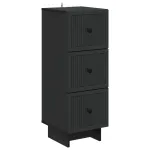 Dulap cu sertare Negru 33 x 34,5 x 90 cm Lemn prelucrat GartenMobel Dekor