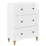 Dulap cu sertare Alb foarte lucios 66 x 34,5 x 90 cm GartenMobel Dekor
