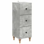 Dulap cu sertare Gri Beton 33 x 34,5 x 90 cm Lemn prelucrat GartenMobel Dekor