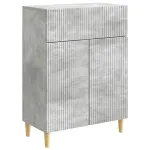 Bufet cu sertar Gri Beton 66 x 34,5 x 90 cm Lemn prelucrat GartenMobel Dekor
