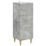 Dulap cu sertare Gri Beton 33 x 34,5 x 90 cm Lemn prelucrat GartenMobel Dekor