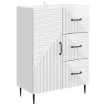 Bufet Alb foarte lucios 66 x 34,5 x 89,5 cm Lemn prelucrat GartenMobel Dekor