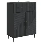 Bufet cu sertar Negru 66 x 34,5 x 89,5 cm Lemn prelucrat GartenMobel Dekor
