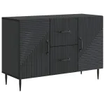 Bufet cu sertar Negru 89 x 34,5 x 60 cm Lemn prelucrat GartenMobel Dekor