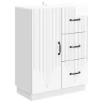Bufet Alb foarte lucios 66 x 34,5 x 87 cm Lemn prelucrat GartenMobel Dekor
