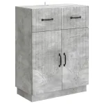 Bufet cu sertar Gri Beton 66 x 34,5 x 87 cm Lemn prelucrat GartenMobel Dekor