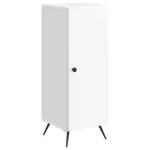 Bufet Alb foarte lucios 33 x 34,5 x 90 cm Lemn prelucrat GartenMobel Dekor