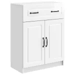 Bufet Alb foarte lucios 66 x 34,5 x 87 cm Lemn prelucrat GartenMobel Dekor