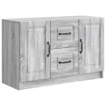 Bufet cu sertar Sonoma gri 89 x 34,5 x 57 cm Lemn prelucrat GartenMobel Dekor
