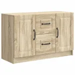 Bufet cu sertar Stejar Sonoma 89 x 34,5 x 57 cm Lemn prelucrat GartenMobel Dekor