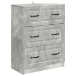 Dulap cu sertare Gri Beton 66 x 34,5 x 87 cm Lemn prelucrat GartenMobel Dekor