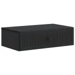 Masă laterală montată pe perete Negru 59 x 34,5 x 17 cm GartenMobel Dekor