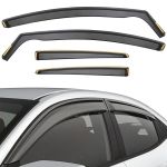 Set Paravanturi Auto Hyundai Ix20 2010-2019 Hatchback pentru Geamuri Fata-Spate WindDeflectors