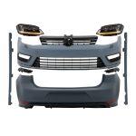 Kit Exterior Complet VW Golf VII 7 (2012-2017) cu Faruri 3D LED DRL Dinamic R-Line Look Performance AutoTuning