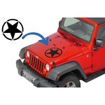 Sticker Stea Negru Universal Jeep, SUV, Camioane sau alte Autoturisme Performance AutoTuning