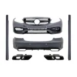 Kit Exterior cu Ornamente tobe Mercedes W212 E-Class Facelift (2013-up) E63 A-Design Negru Lucios Performance AutoTuning