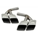 Ornamente toba AUDI Q7 4M (2015-2019) SQ7 Design Chrome doar pentru Benzina Performance AutoTuning