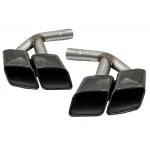 Ornamente toba AUDI Q7 4M (2015-2019) SQ7 Design Negru doar pentru Benzina Performance AutoTuning