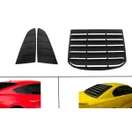 Ornamente Geamuri Laterale Spate si Ornament Geam Spate Luneta compatibile cu FORD Mustang Sixth Generation (2015-2019) Negru Mat Performance AutoTuning