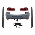 Bara Spate cu Sistem de Evacuare Stopuri Full LED si Praguri Laterale VW Golf 6 VI (2008-2013) R20 Look Performance AutoTuning