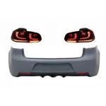 Bara Spate cu Stopuri Full LED VW Golf 6 VI (2008-2013) R20 Look Semnalizare Dinamica Performance AutoTuning