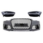 Bara Fata cu Faruri Full LED Semnalizare Dinamica Secventiala Audi A6 4G (2011-2018) RS6 Matrix Design Performance AutoTuning