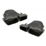 Ornamente tobe E-Class W213 (2016-up) E63 Design GLC SUV X253 GLC Coupe C253 (2015-2017) Negru Performance AutoTuning