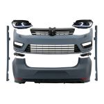 Kit Exterior Complet VW Golf VII 7 (2012-2017) cu Faruri LED Semnal Dinamic R-line Look Performance AutoTuning