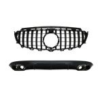 Difuzor Bara Spate si Grila Centrala Mercedes E-Class C238 AMG Sport Line (2016+) E53 Night Package Design Negru Complet Performance AutoTuning