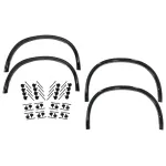 Prelungiri Aripi Extensii Aripi Negru Lucios cu Set 32 Piese Clipsuri BMW X5 F15 (2014-2018) M-Design Performance AutoTuning