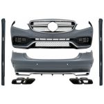 Pachet Exterior Complet cu Ornamente Evacuare Negre Mercedes E-Class W212 Facelift (2013-2016) E63 Design Performance AutoTuning