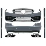 Pachet Exterior Complet cu Ornamente Evacuare Negre Mercedes E-Class W212 Facelift (2013-2016) E63 Design Performance AutoTuning