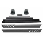 Bandouri Laterale Mercedes G-Class W463 (1989-2017) cu Stickere Laterale si Lampi Semnalizare LED Performance AutoTuning