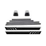 Bandouri Laterale cu Stickere Laterale Negru Mat si Lampi Semnalizare Mercedes G-Class W463 (1989-2015) Performance AutoTuning
