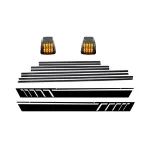 Bandouri Laterale cu Stickere Laterale Negru Mat si Lampi Semnalizare Mercedes G-Class W463 (1989-2015) Performance AutoTuning