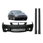 Bara Fata si Praguri laterale BMW Seria 3 E90 Sedan E91 Touring (2004-2008) (Non LCI) M3 Design fara Proiectoare Performance AutoTuning