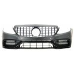 Bara Fata cu Grila Crom Mercedes C-Class W205 S205 A205 C205 (2014-2018) C63 Design Performance AutoTuning