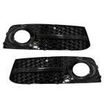 Grile Laterale Bara Fata AUDI A4 B8 8K (2007-2011) S4 Design Negru Lucios Performance AutoTuning