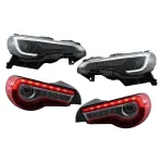 Faruri si Stopuri LED compatibile cu Toyota 86 (2012-2019) Subaru BRZ (2012-2018) Scion FR-S (2013-2016) cu Semnal Dinamic Performance AutoTuning