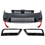 Grile Laterale Bara Fata VW Golf VII 7 (2013-2017) R-Line Design Negru Lucios Performance AutoTuning