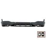 Difuzor Bara Spate cu Ornamente Negre Mercedes GLC X253 SUV (2015-Up) Night Package Design Performance AutoTuning