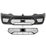 Grila central inferioara compatibila cu BMW Seria 5 G30 G31 (2017+) M5 Design Negru Lucios Cu distronic Performance AutoTuning